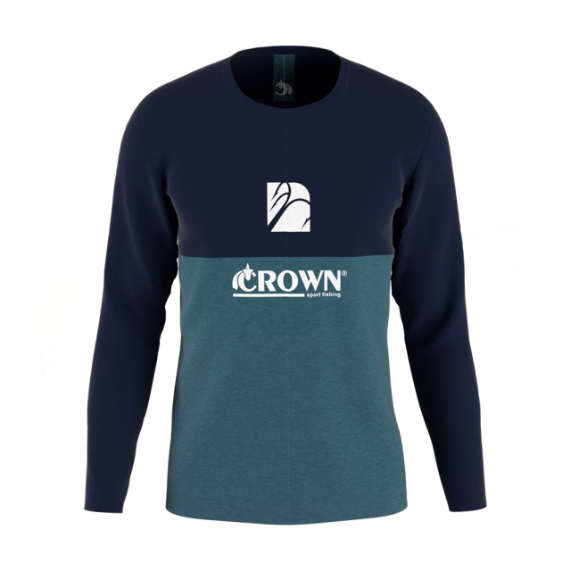 Camiseta Casual Crown Azul e Verde - casualml-1-24219.jpg